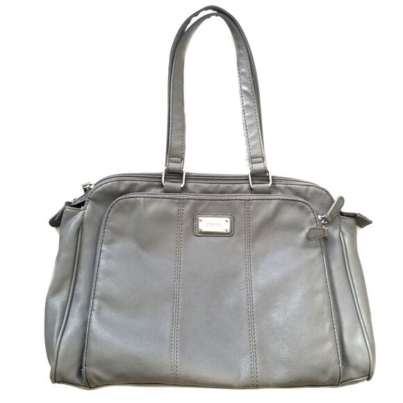 Nine West | Large Gray Shoulder Bag Purse - Picture 1 of 8
